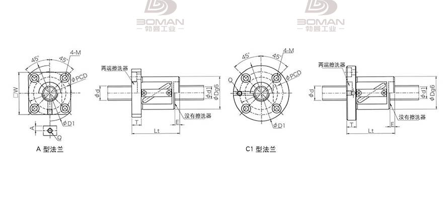 KURODA GR2505DS-CALR 黑田精工丝杆怎么安装