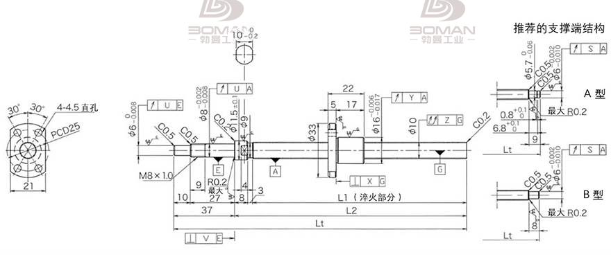 KURODA DP1002JS-HDNR-0320B-C3S 黑田精工丝杆代理