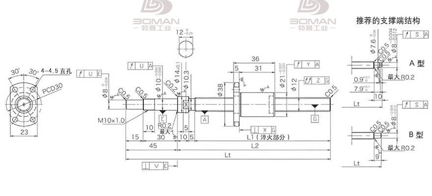 KURODA DP1203JS-HDPR-0400B-C3F 日本黑田丝杆怎么装珠子