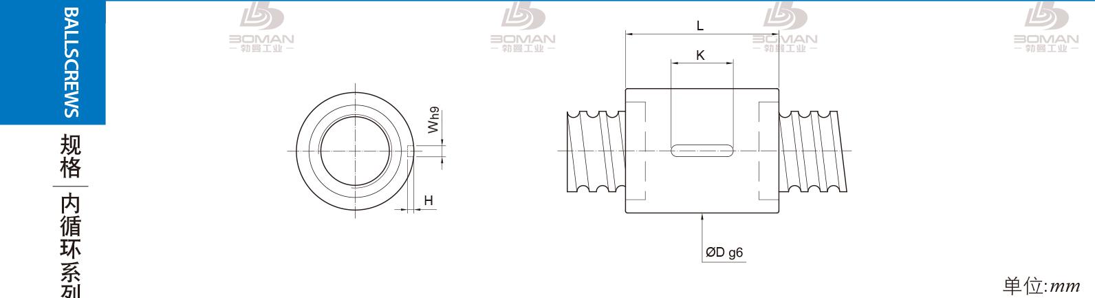 PMI RSIC3208-4 PMI丝杠滚珠型号