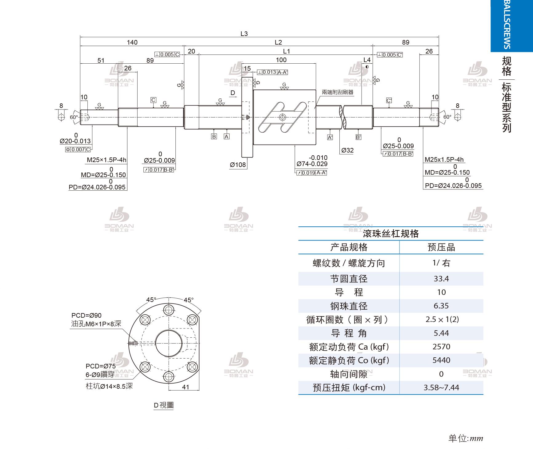 PMI 1R32-10B1-1FOWC-1780-2029-0.018 pmi丝杠官网回收