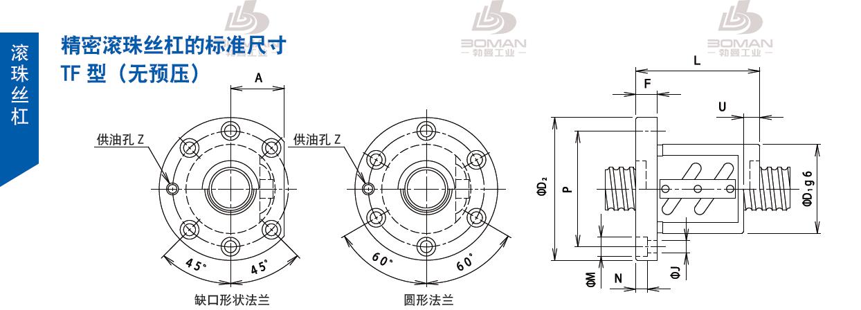 TSUBAKI 100TFC16 tsubaki数控滚珠丝杆型号