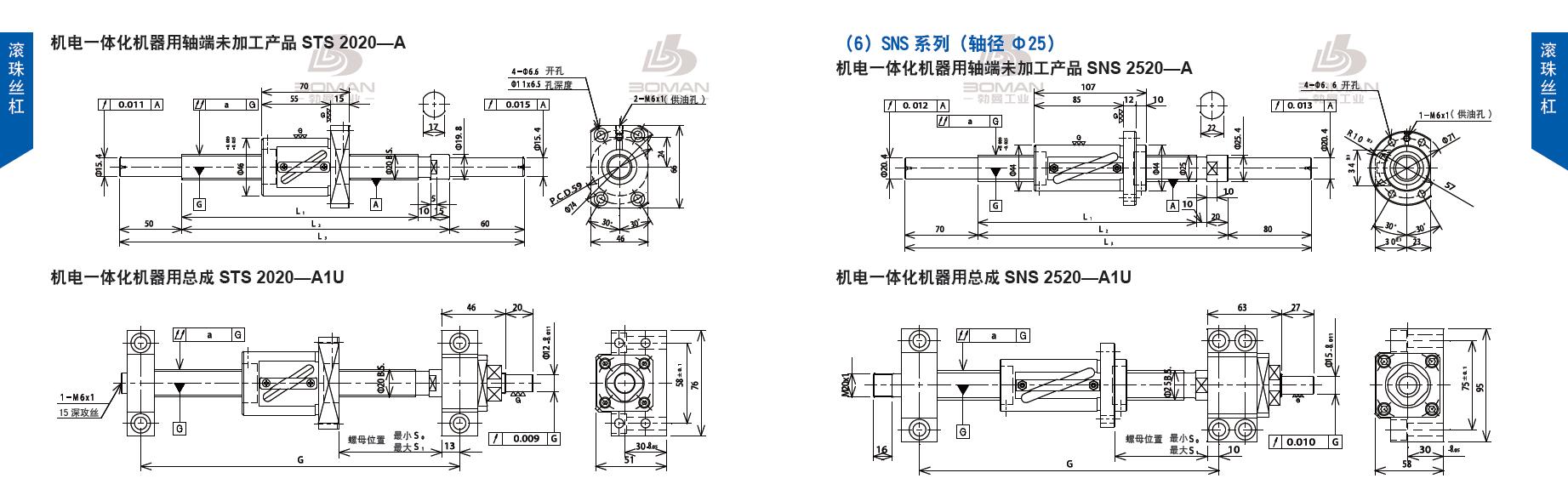 TSUBAKI STS2020-945C5-A tsubaki丝杆